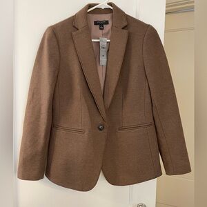 NWT Ann Taylor wool-blend brown blazer size 6P